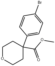 2H-Pyran-4-carboxylic acid, 4-(4-bromophenyl)tetrahydro-, methyl ester Struktur