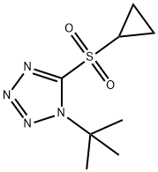 1H-Tetrazole, 5-(cyclopropylsulfonyl)-1-(1,1-dimethylethyl)- Struktur