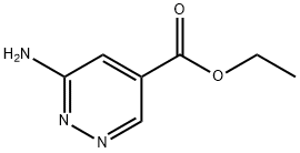 4-Pyridazinecarboxylic acid, 6-amino-, ethyl ester Struktur