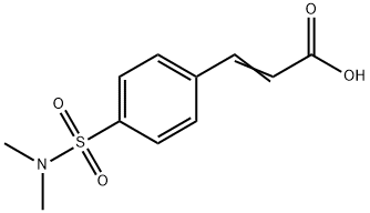 2-Propenoic acid, 3-[4-[(dimethylamino)sulfonyl]phenyl]- Struktur