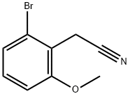 Benzeneacetonitrile, 2-bromo-6-methoxy- Struktur