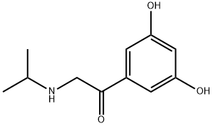 Ethanone, 1-(3,5-dihydroxyphenyl)-2-[(1-methylethyl)amino]- Struktur