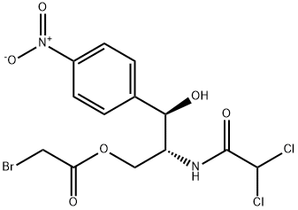 3-(bromoacetyl)chloramphenicol Struktur