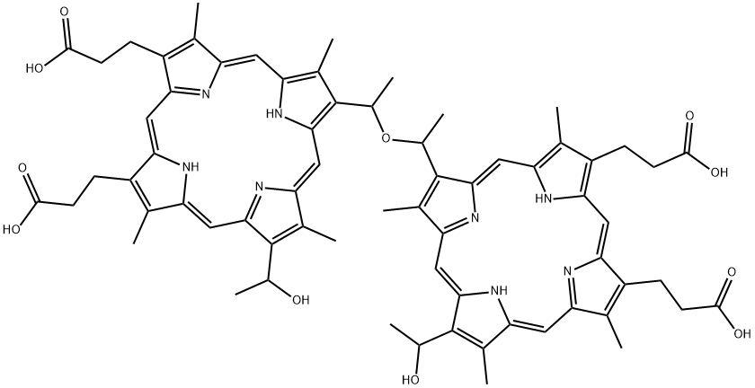 Dihematoporphyrin Ether Struktur