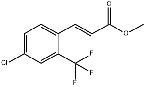 (E)-methyl 3-(4-chloro-2-(trifluoromethyl)phenyl)acrylate Struktur