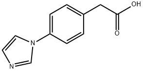 Benzeneacetic acid, 4-(1H-imidazol-1-yl)- Struktur