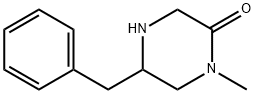 2-Piperazinone, 1-methyl-5-(phenylmethyl)- Structure