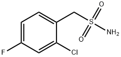 Benzenemethanesulfonamide, 2-chloro-4-fluoro- Struktur