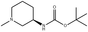 tert-Butyl N-[(3R)-1-methylpiperidin-3-yl]carbamate Struktur