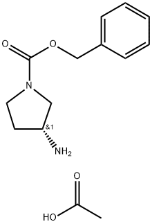 3-amino-1-pyrrolidinecarboxylic acid (phenylmethyl) ester Struktur