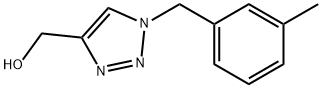 1H-1,2,3-Triazole-4-methanol, 1-[(3-methylphenyl)methyl]- Struktur