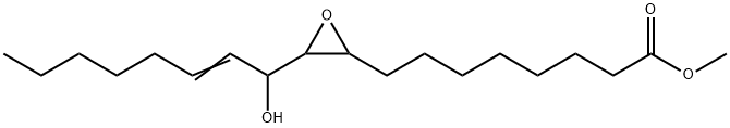 2-Oxiraneoctanoic acid, 3-(1-hydroxy-2-octen-1-yl)-, methyl ester Struktur