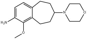 1-methoxy-7-morpholino-6,7,8,9-tetrahydro-5H-benzo[7]annulen-2-amine Struktur