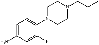 3-Fluoro-4-(4-propylpiperazin-1-yl)aniline Struktur