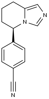 Benzonitrile, 4-[(5R)-5,6,7,8-tetrahydroimidazo[1,5-a]pyridin-5-yl]- Struktur