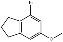 1H-Indene, 4-bromo-2,3-dihydro-6-methoxy- Struktur