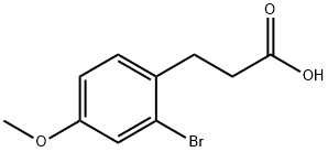 Benzenepropanoic acid, 2-bromo-4-methoxy- Struktur