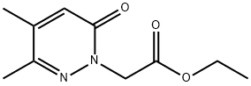 1(6H)-Pyridazineacetic acid, 3,4-dimethyl-6-oxo-, ethyl ester Struktur