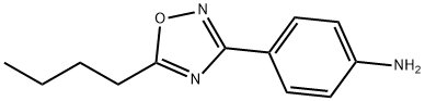 Benzenamine, 4-(5-butyl-1,2,4-oxadiazol-3-yl)- Struktur