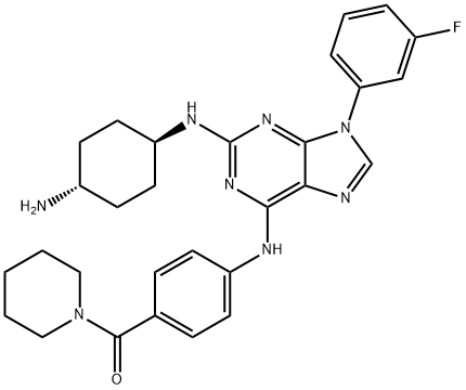 Purfalcamine|4-[[2-[(反式-4-氨基環(huán)己基)氨基]-9-(3-氟苯基)-9H-嘌呤-6-基]氨基]苯基]-1-哌啶基甲酮