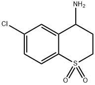 2H-1-Benzothiopyran-4-amine, 6-chloro-3,4-dihydro-, 1,1-dioxide Struktur