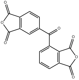 1,3-Isobenzofurandione, 4-[(1,3-dihydro-1,3-dioxo-5-isobenzofuranyl)carbonyl]- Struktur