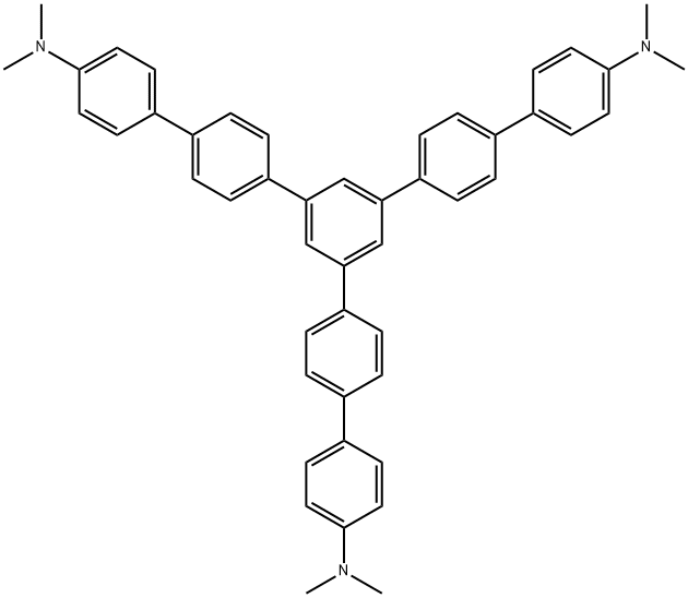 1,3,5-tris[4'-(dimethylamino)biphenyl-4-yl]benzene Struktur