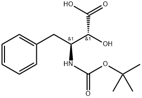 (2R,3S)-3-叔丁氧羰酰氨基-2-羥基-4-苯丁酸 結(jié)構(gòu)式