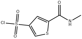 5-[(methylamino)carbonyl]-3-thiophenesulfonyl chloride(SALTDATA: FREE) Struktur