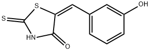 (5E)-5-[(3-hydroxyphenyl)methylidene]-2-sulfanylidene-1,3-thiazolidin-4-one Struktur