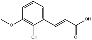 2-?Propenoic acid, 3-?(2-?hydroxy-?3-?methoxyphenyl)?-?, (2E)?- Struktur