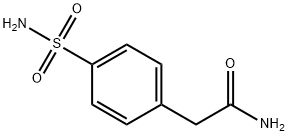 Benzeneacetamide, 4-(aminosulfonyl)- Struktur