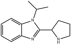 1H-Benzimidazole, 1-(1-methylethyl)-2-(2-pyrrolidinyl)- Struktur