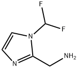 1-(difluoromethyl)-1H-imidazol-2-yl]methanamine Struktur