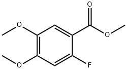 Benzoic acid, 2-fluoro-4,5-dimethoxy-, methyl ester Struktur