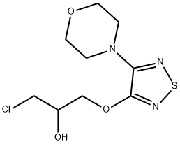 2-Propanol, 1-chloro-3-[[4-(4-morpholinyl)-1,2,5-thiadiazol-3-yl]oxy]-