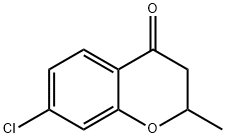 4H-1-Benzopyran-4-one, 7-chloro-2,3-dihydro-2-methyl- Struktur