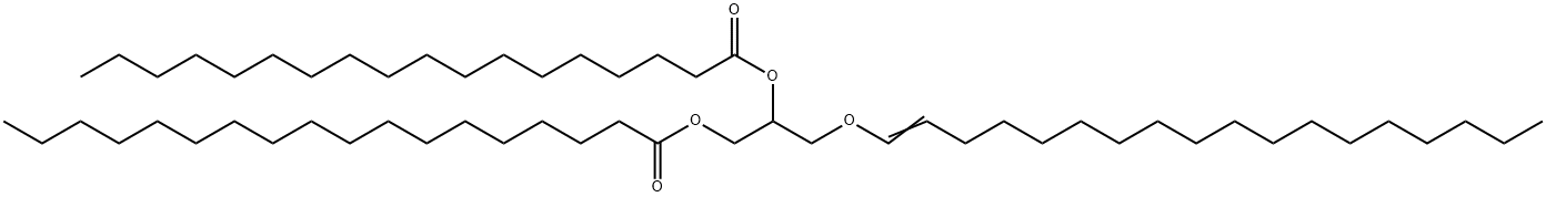 Octadecanoic acid, 1-[(1-octadecenyloxy)methyl]-1,2-ethanediyl ester (9CI) Struktur