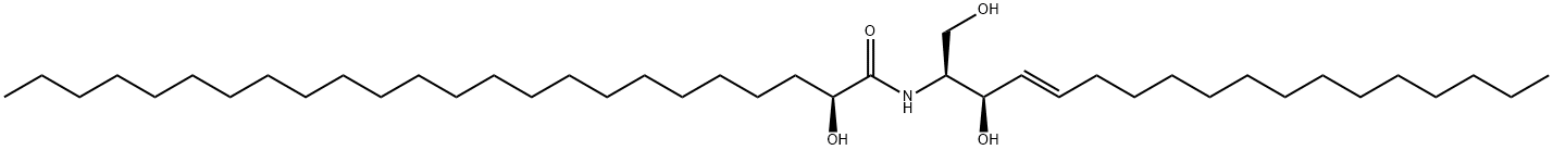 N-(2'-(S)-hydroxylignoceroyl)-D-erythro-sphingosine Struktur