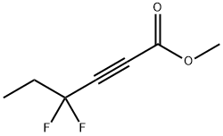 2-Hexynoic acid, 4,4-difluoro-, methyl ester Struktur