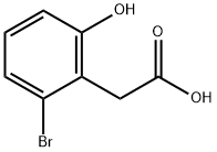 Benzeneacetic acid, 2-bromo-6-hydroxy- Struktur