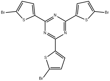 2,4,6-Tris(5-bromothiophen-2-yl)-1,3,5-triazine Struktur