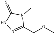 3H-1,2,4-Triazole-3-thione, 2,4-dihydro-5-(methoxymethyl)-4-methyl- Struktur