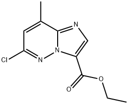 Imidazo[1,2-b]pyridazine-3-carboxylic acid, 6-chloro-8-methyl-, ethyl ester Struktur