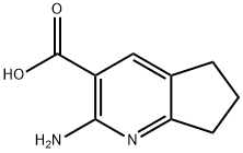 2-amino-6,7-dihydro-5H-[1]pyrindine-3-carboxylic acid Struktur