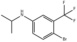 4-Bromo-N-isopropyl-3-(trifluoromethyl)aniline Struktur