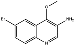 6-Bromo-4-methoxy-quinolin-3-ylamine Struktur