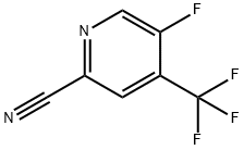 2-Pyridinecarbonitrile, 5-fluoro-4-(trifluoromethyl)- Struktur