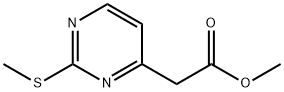 4-Pyrimidineacetic acid, 2-(methylthio)-, methyl ester Struktur