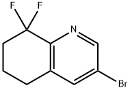 3-Bromo-8,8-difluoro-5,6,7,8-tetrahydro-quinoline Struktur